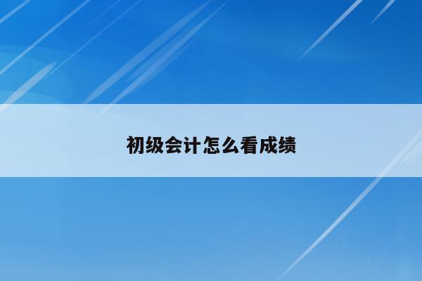初級會計查詢考試成績時間_初級會計查詢考試成績網站_會計初級考試成績查詢